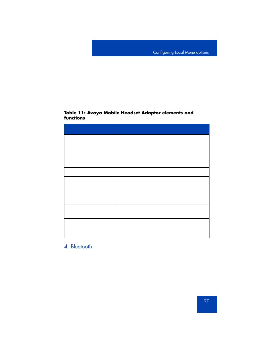 Bluetooth | Avaya 1165E User Manual | Page 97 / 260
