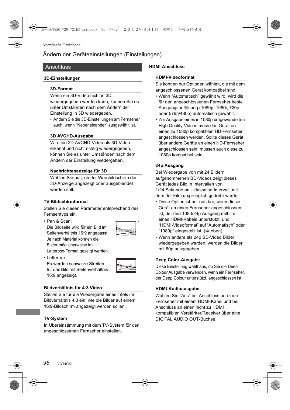 Panasonic DMRBCT720EG User Manual | Page 96 / 128