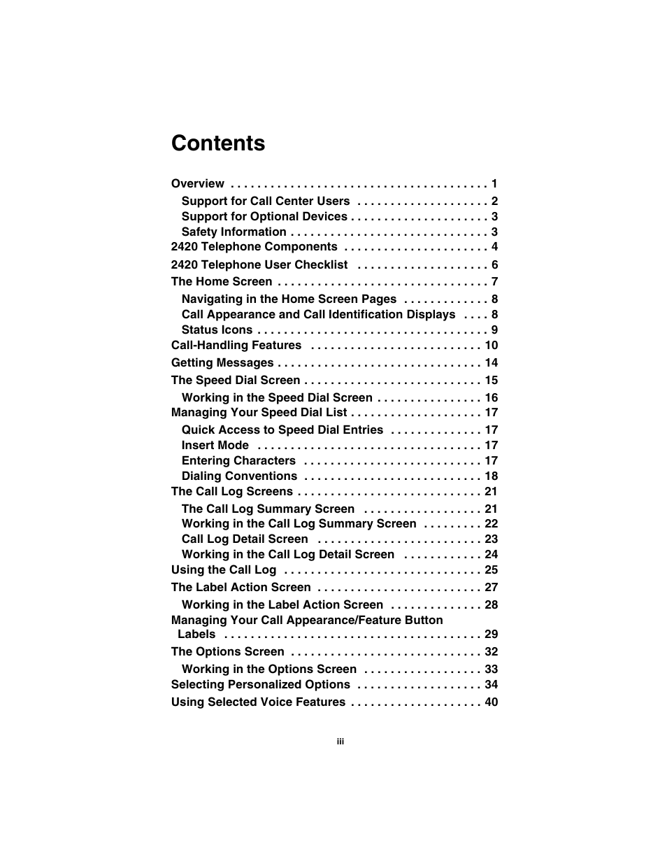 Avaya 555-250-701 User Manual | Page 3 / 56