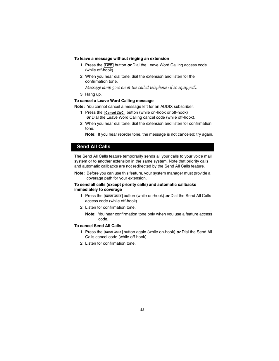 Avaya 555-250-701 User Manual | Page 47 / 56