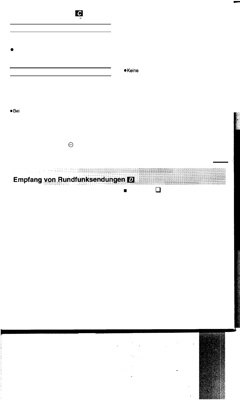 Spannungsquellen pflege und instandhaltung | Panasonic RF3500EG User Manual | Page 7 / 7