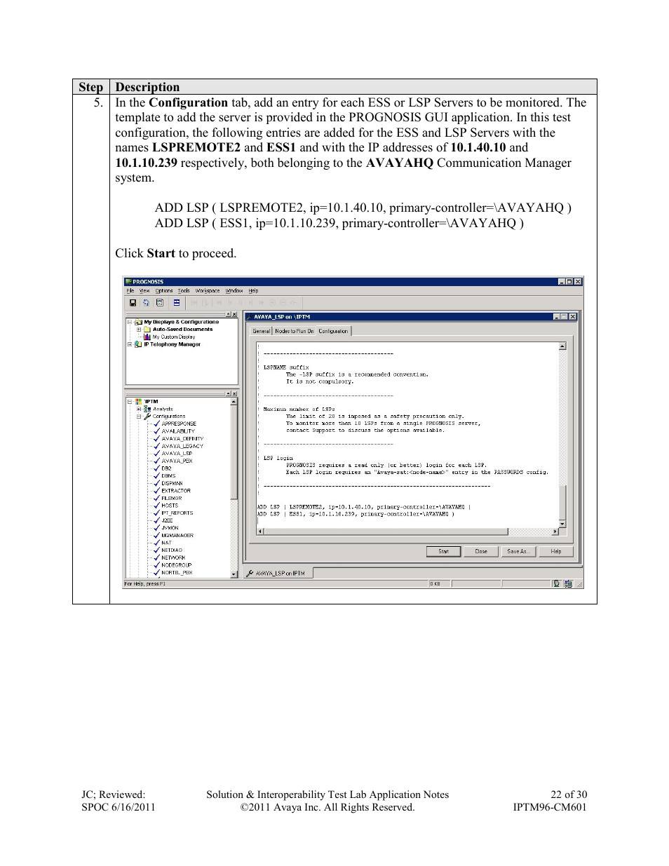 Avaya IPTM96-CM601 User Manual | Page 22 / 30