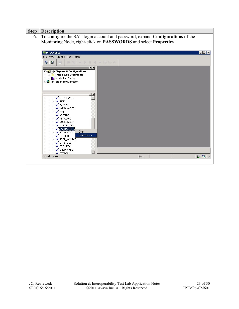 Avaya IPTM96-CM601 User Manual | Page 23 / 30