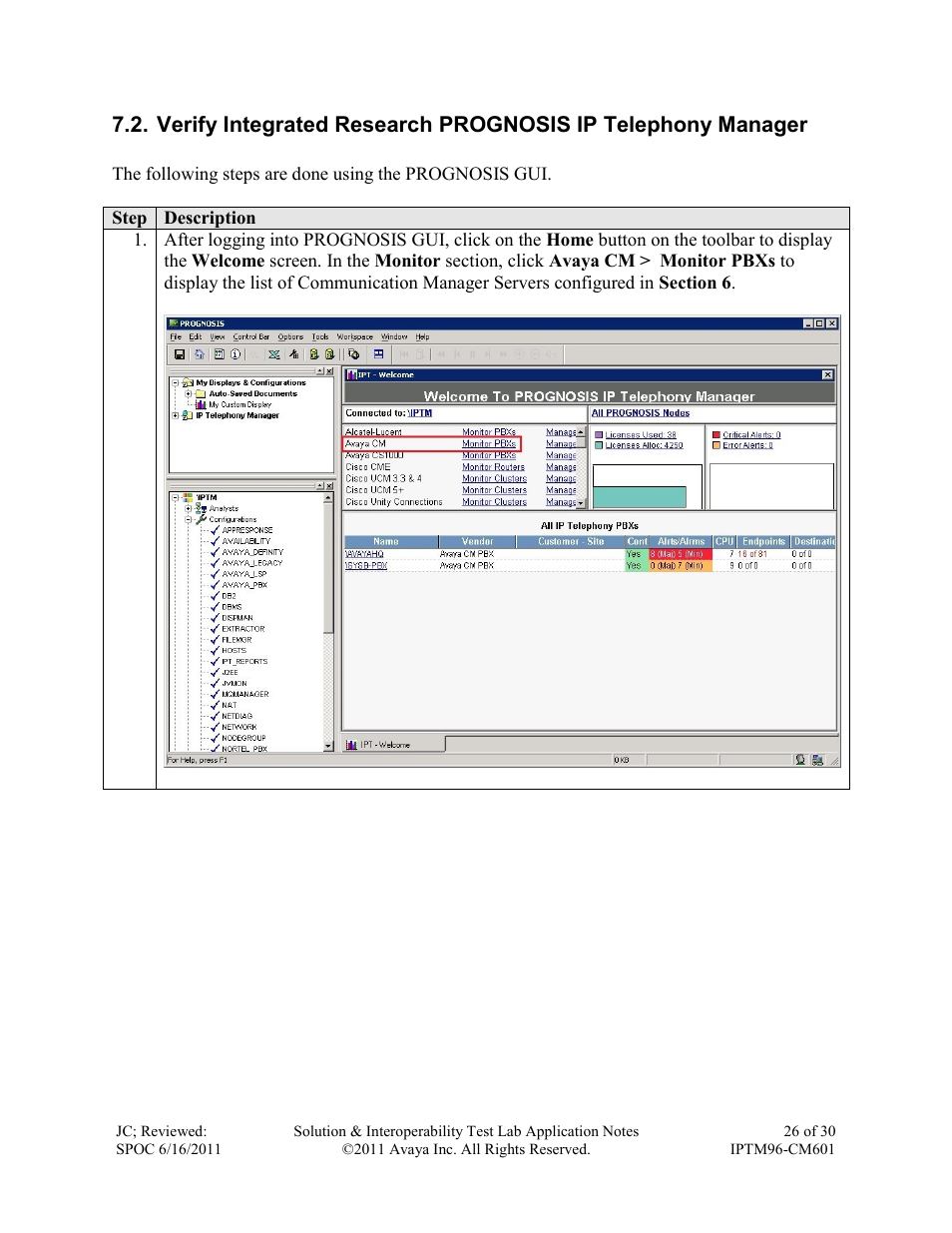 Avaya IPTM96-CM601 User Manual | Page 26 / 30