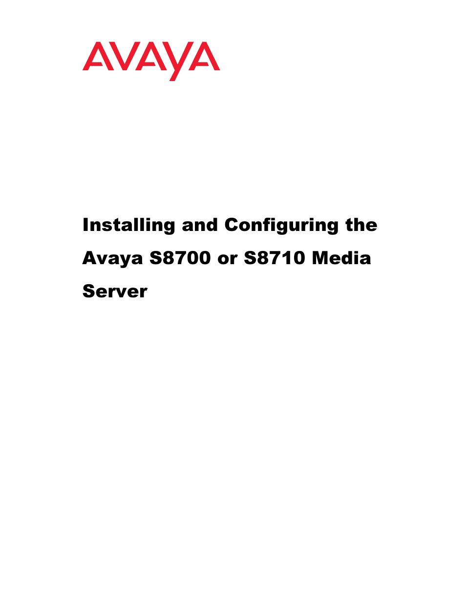Avaya S8710 User Manual | 96 pages