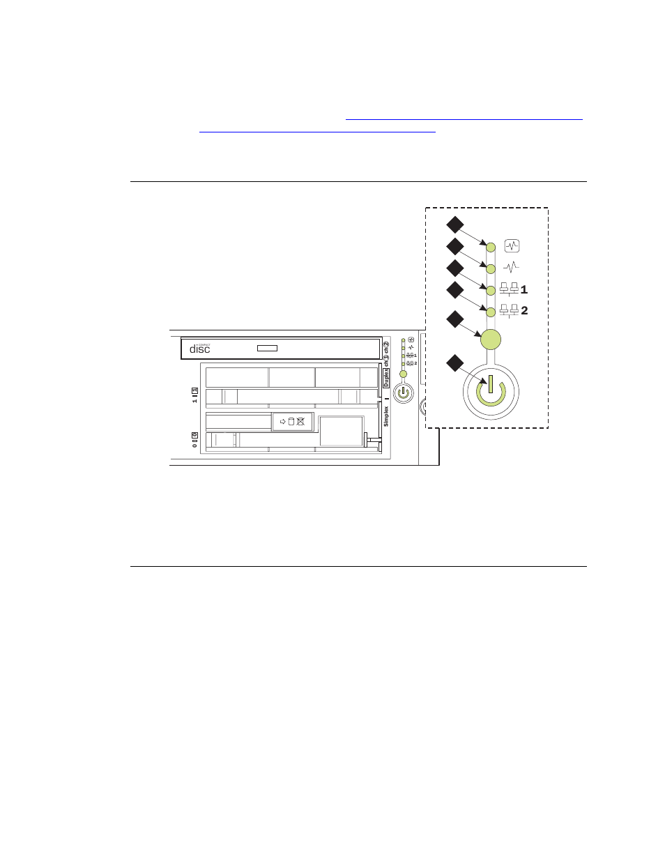 S8710 media server leds, Disc | Avaya S8710 User Manual | Page 74 / 96