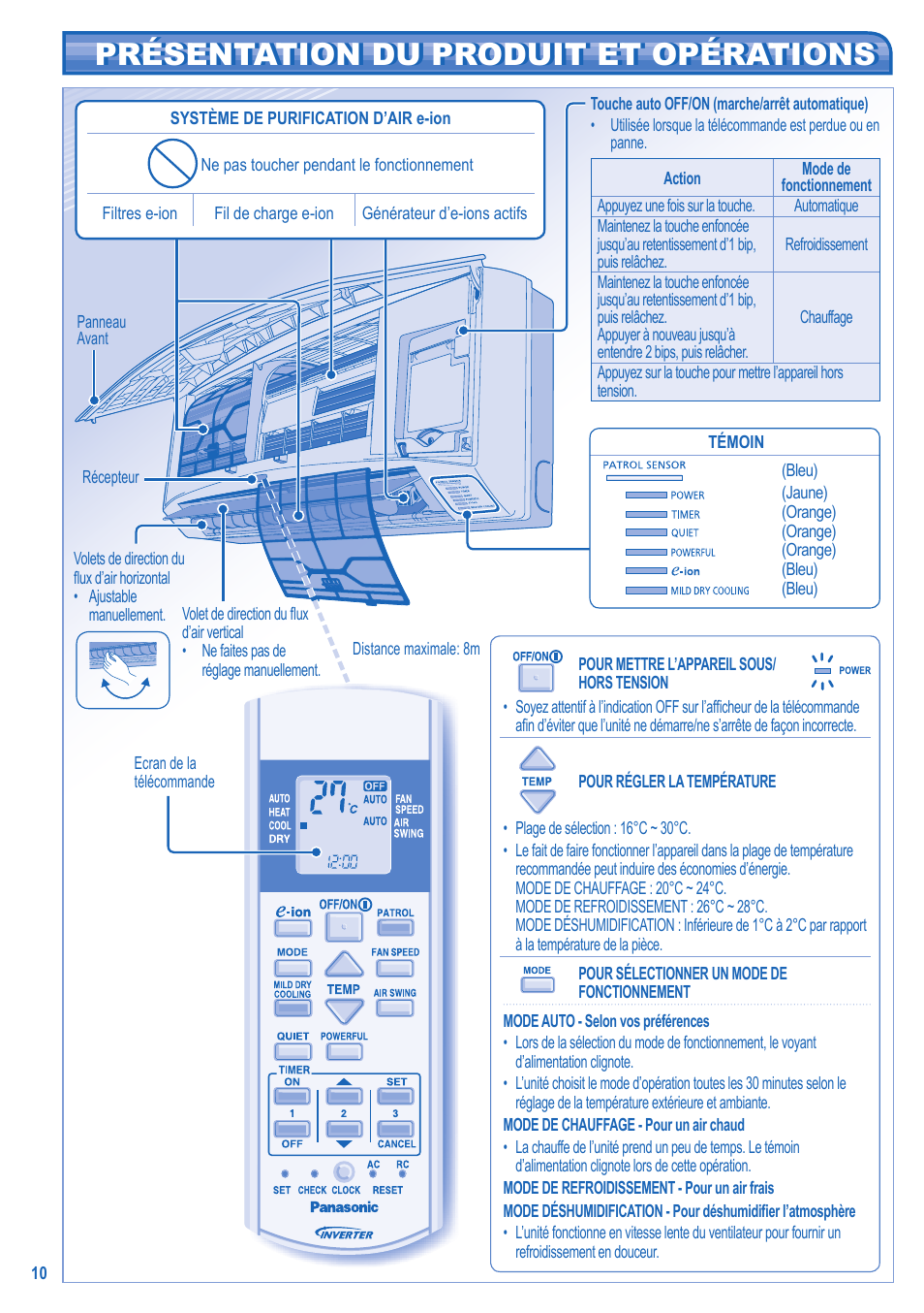 Panasonic CUE15JKE3 User Manual | Page 10 / 56