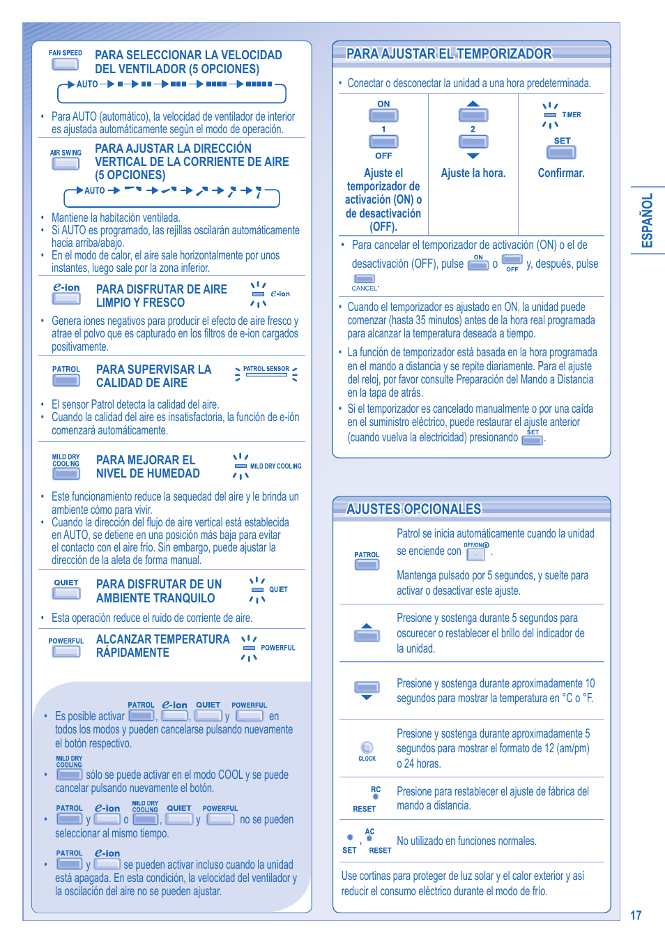 Panasonic CUE15JKE3 User Manual | Page 17 / 56