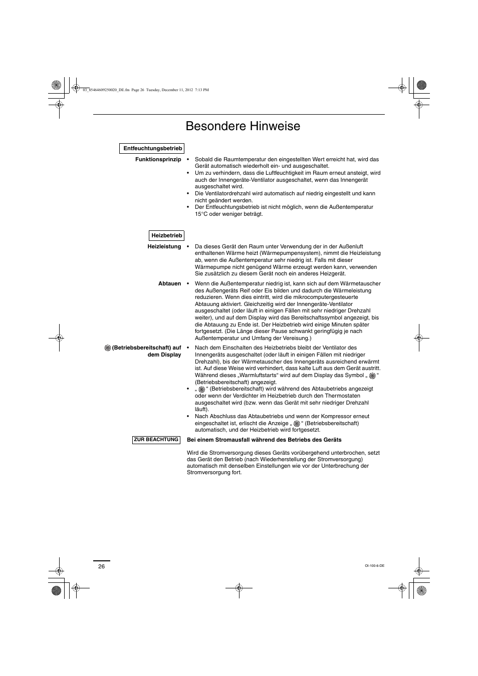 Besondere hinweise | Panasonic S200PE1E8A User Manual | Page 26 / 72