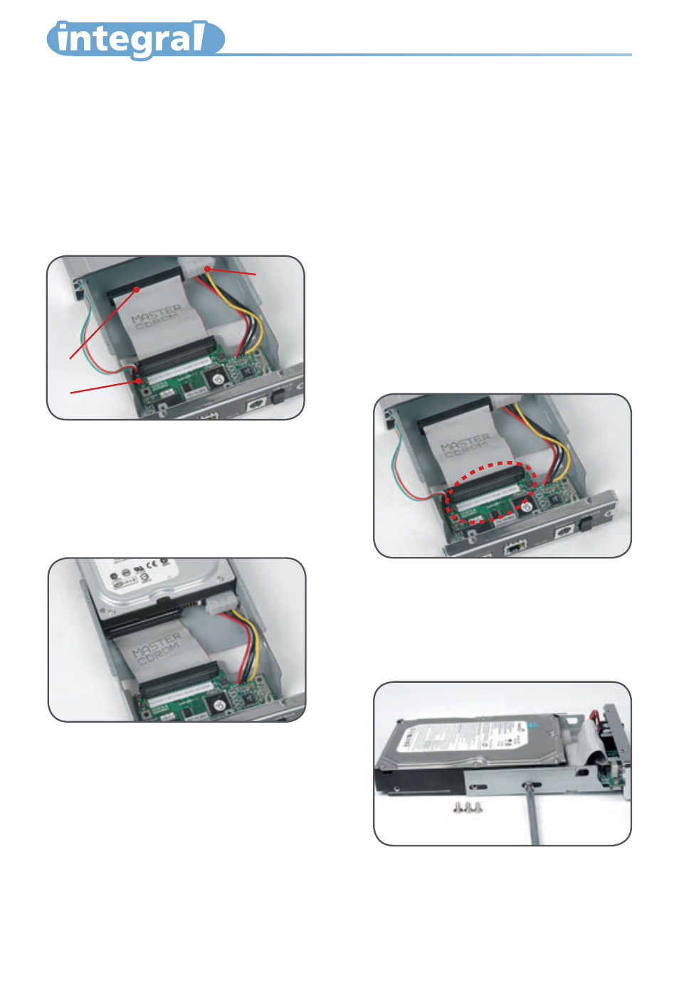 Harddisk installation | Akasa integral HDD external enclosure for data-storage mobility with LAN sharing User Manual | Page 4 / 21
