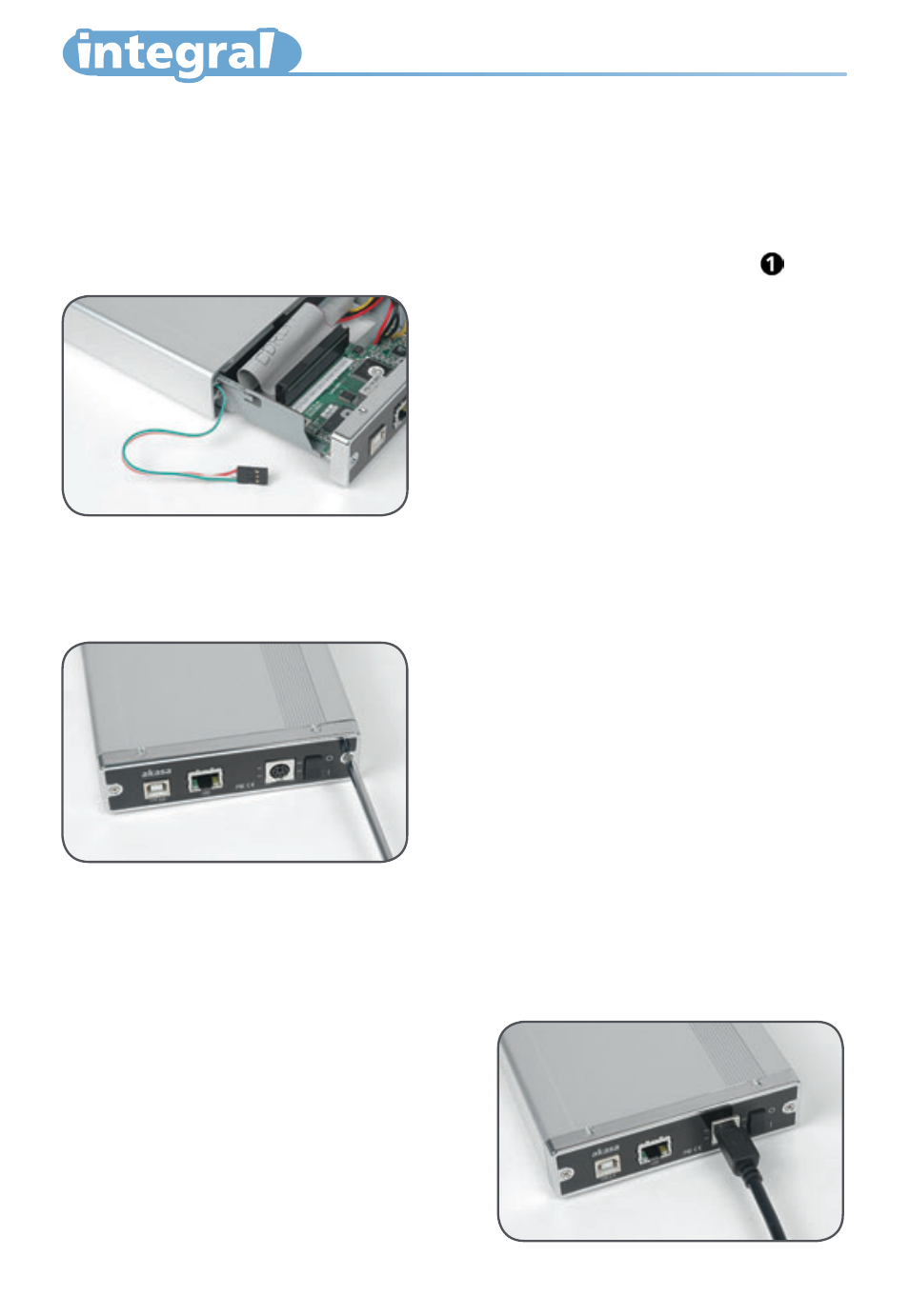 Akasa integral HDD external enclosure for data-storage mobility with LAN sharing User Manual | Page 5 / 21