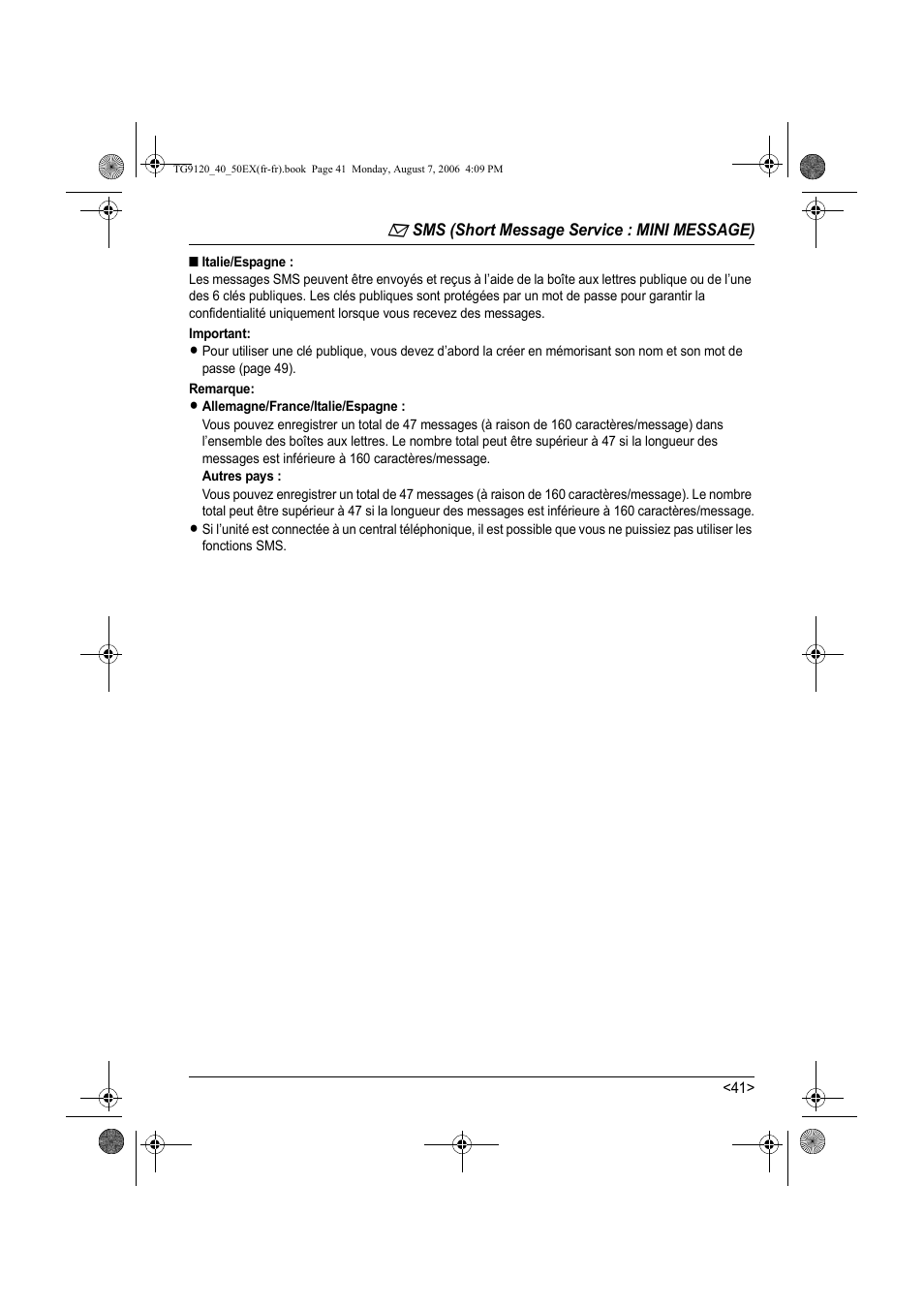 Panasonic KXTG9150EX User Manual | Page 189 / 224