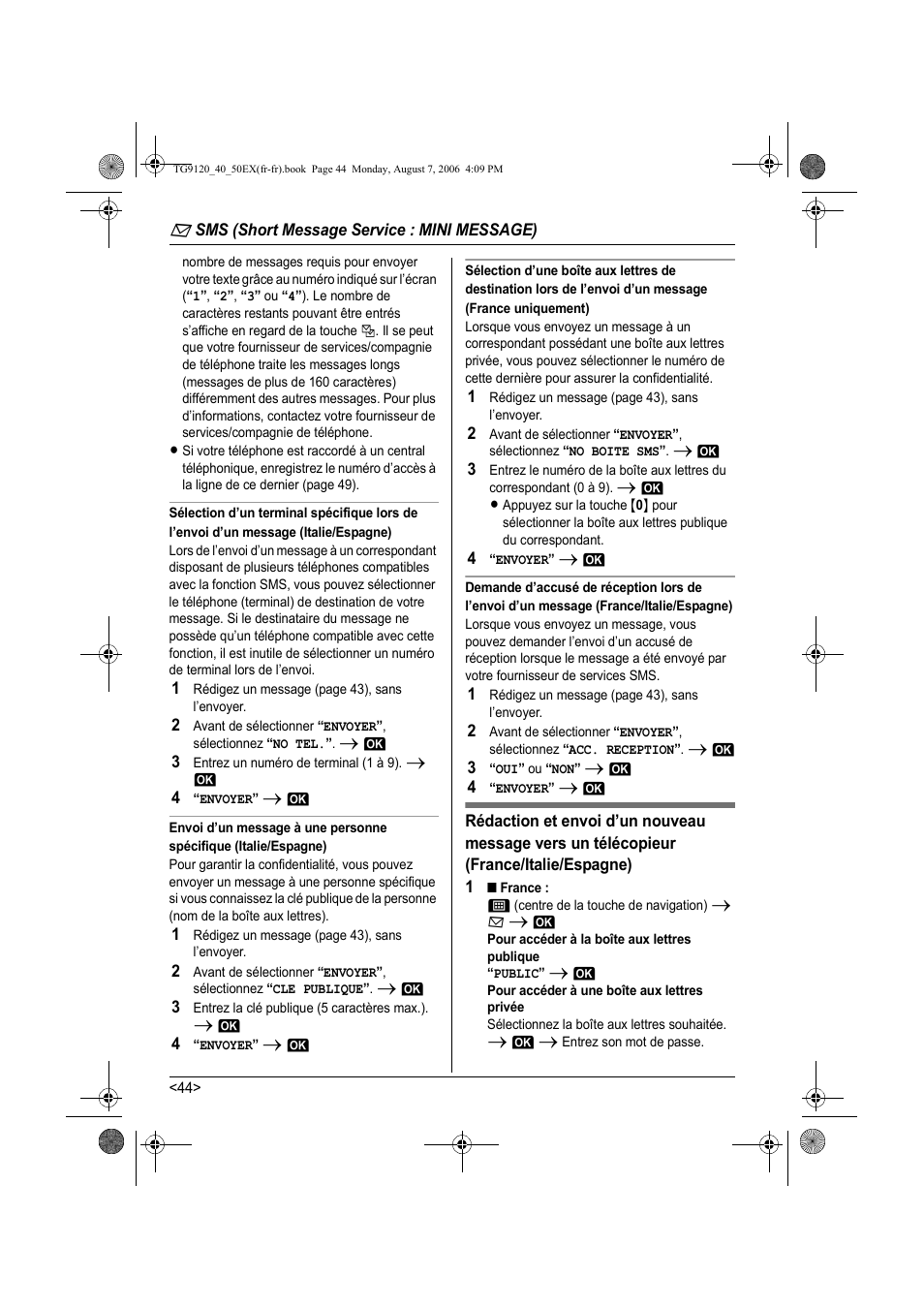 Panasonic KXTG9150EX User Manual | Page 192 / 224