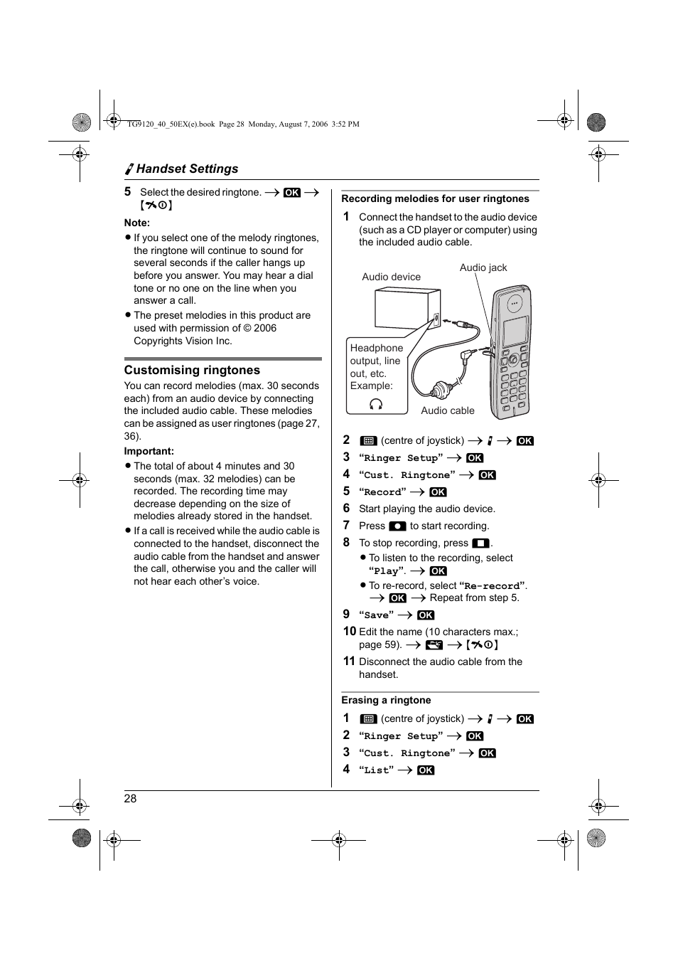 Panasonic KXTG9150EX User Manual | Page 28 / 224