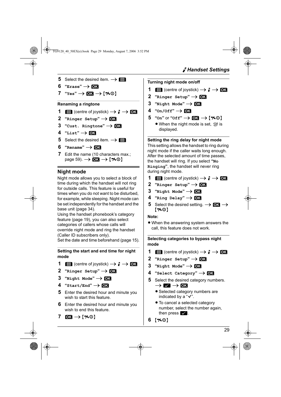 Panasonic KXTG9150EX User Manual | Page 29 / 224