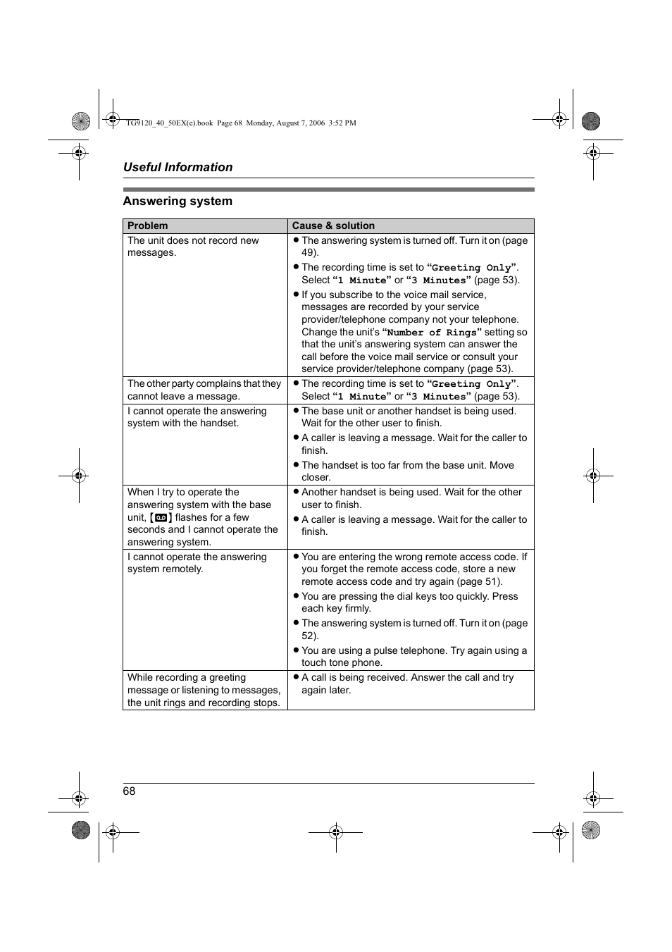 Panasonic KXTG9150EX User Manual | Page 68 / 224