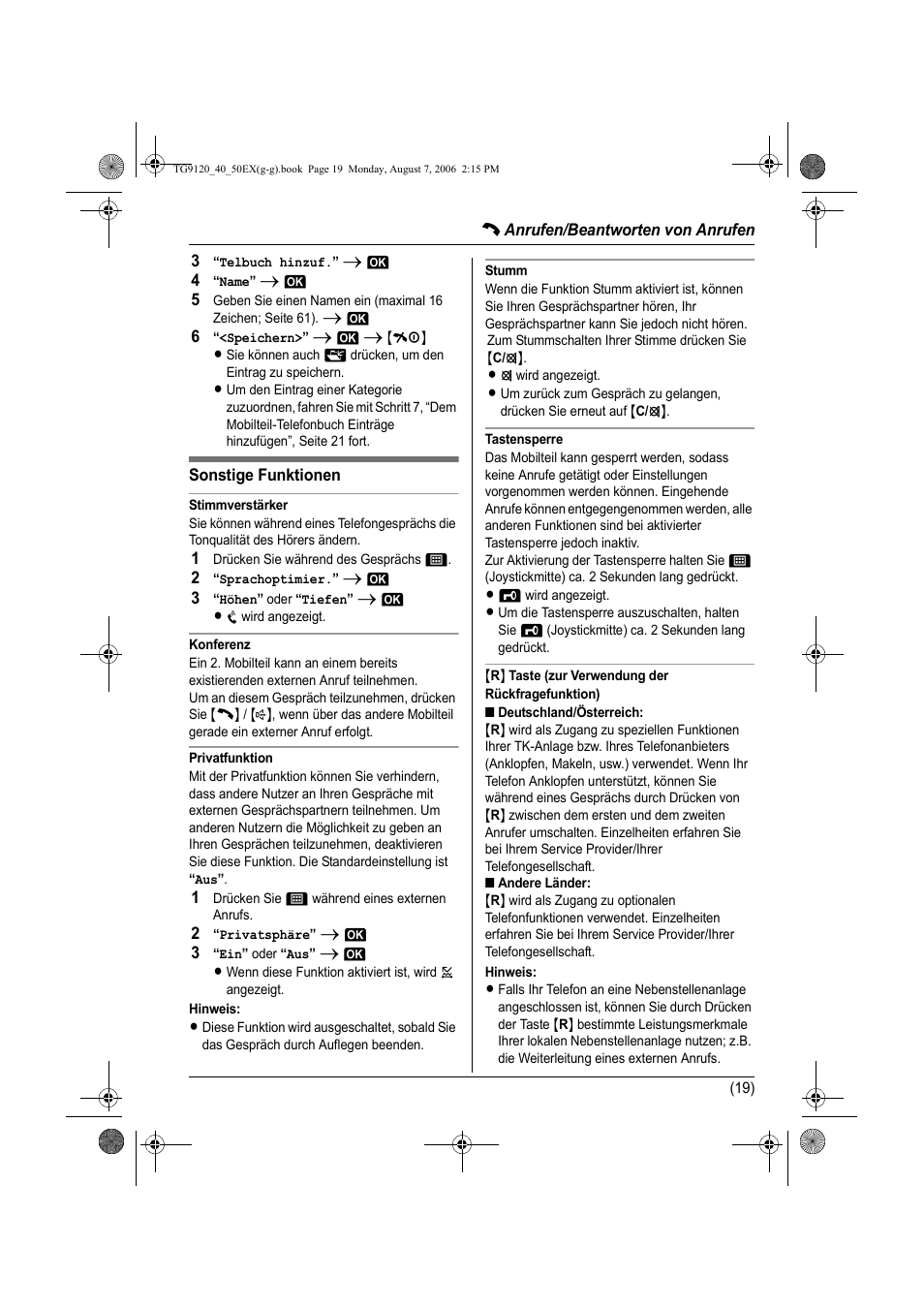 Panasonic KXTG9150EX User Manual | Page 91 / 224