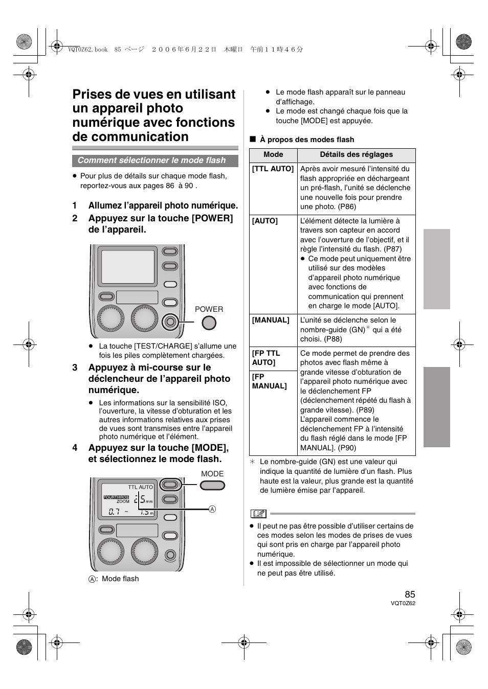 Panasonic DMWFL500E User Manual | Page 85 / 148