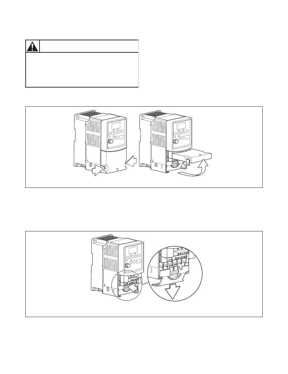 Terminal block access, Warning | Alliance Laundry Systems 160 User Manual | Page 10 / 111