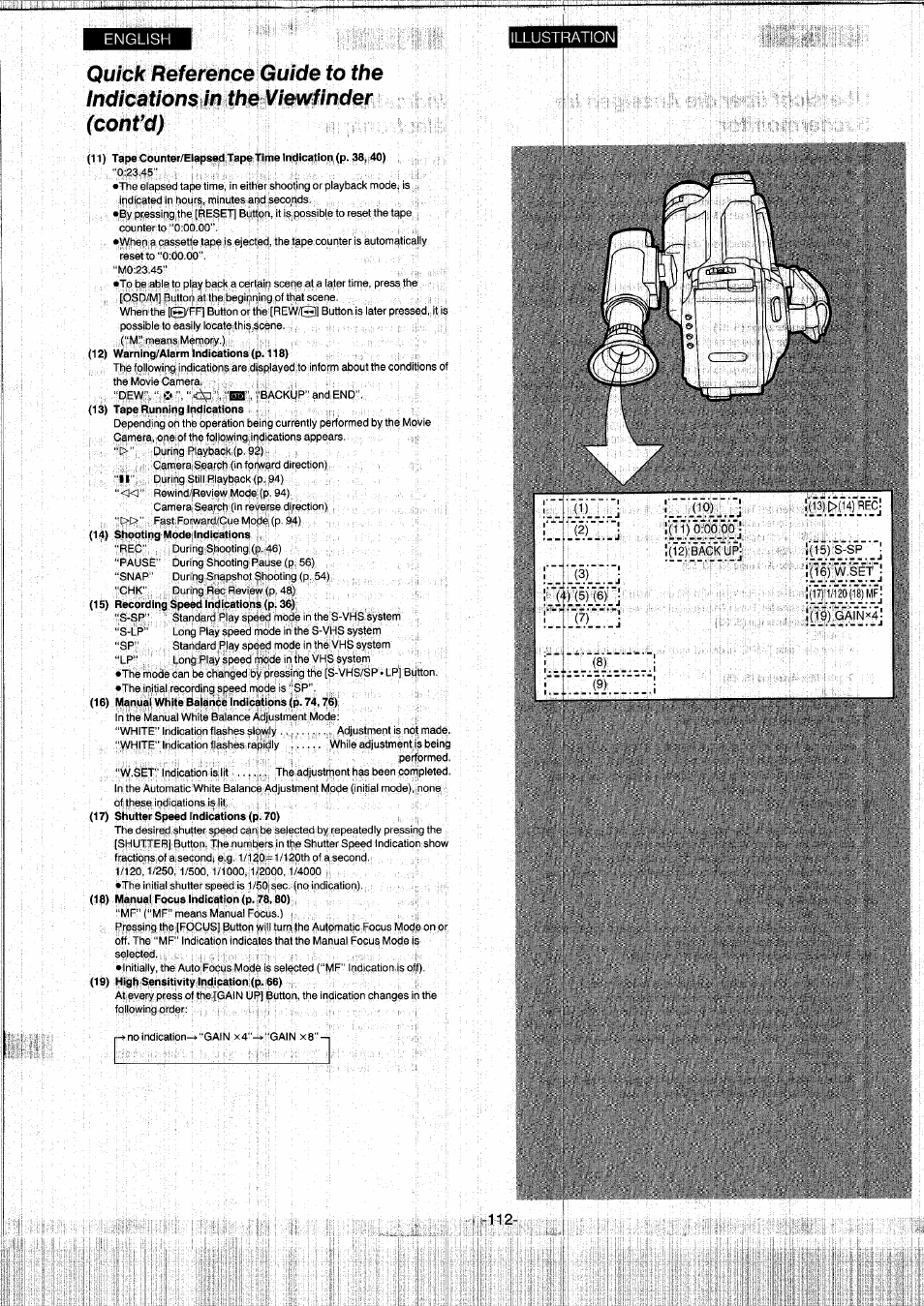 Panasonic NVS7EG User Manual | Page 112 / 118