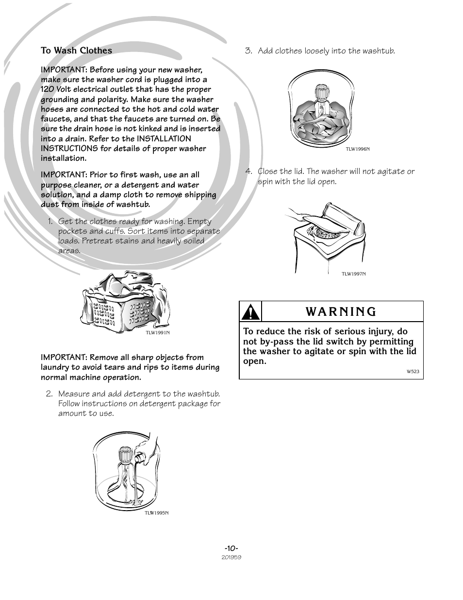 Alliance Laundry Systems LWS05N User Manual | Page 10 / 28