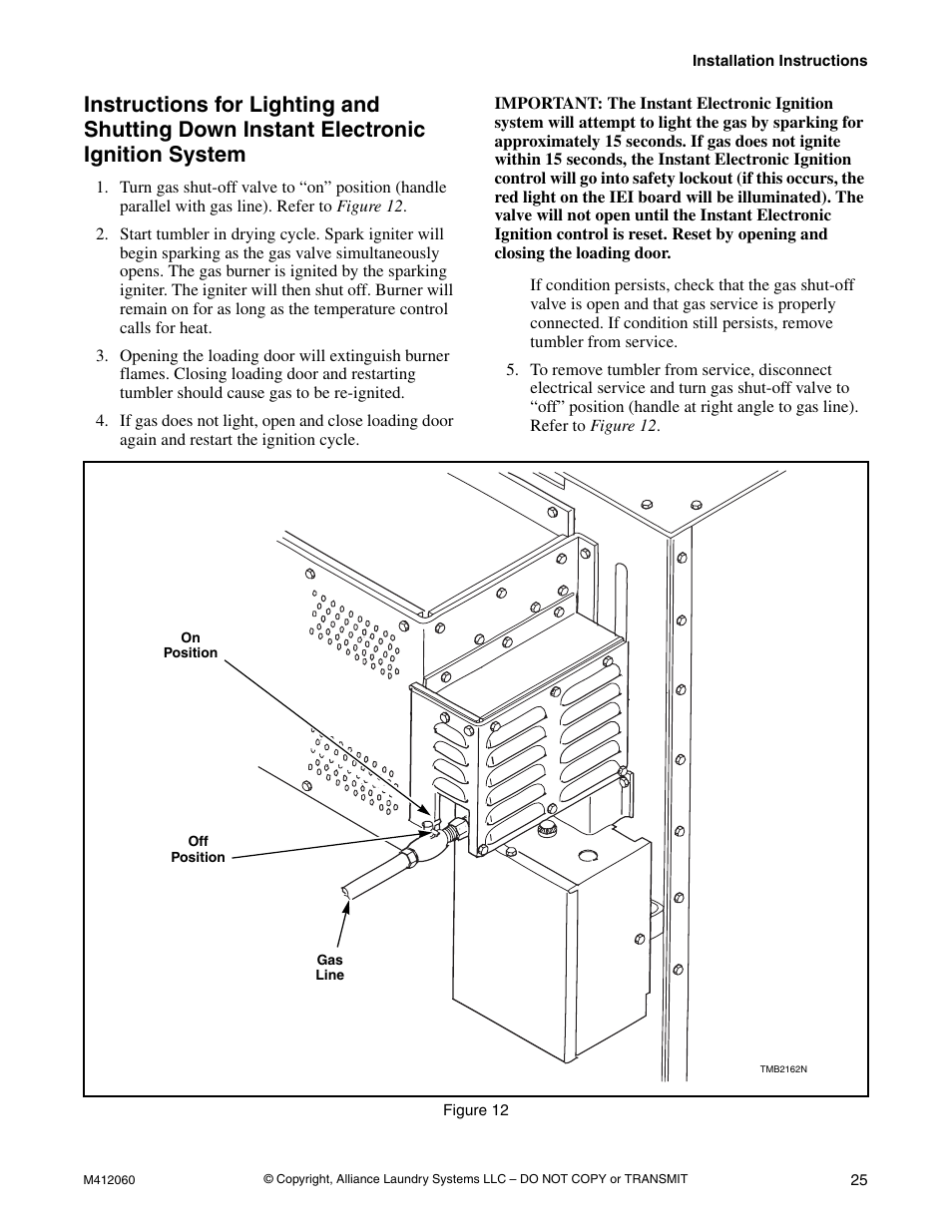 Electronic ignition system | Alliance Laundry Systems Stacked Drying Tumbler User Manual | Page 27 / 38