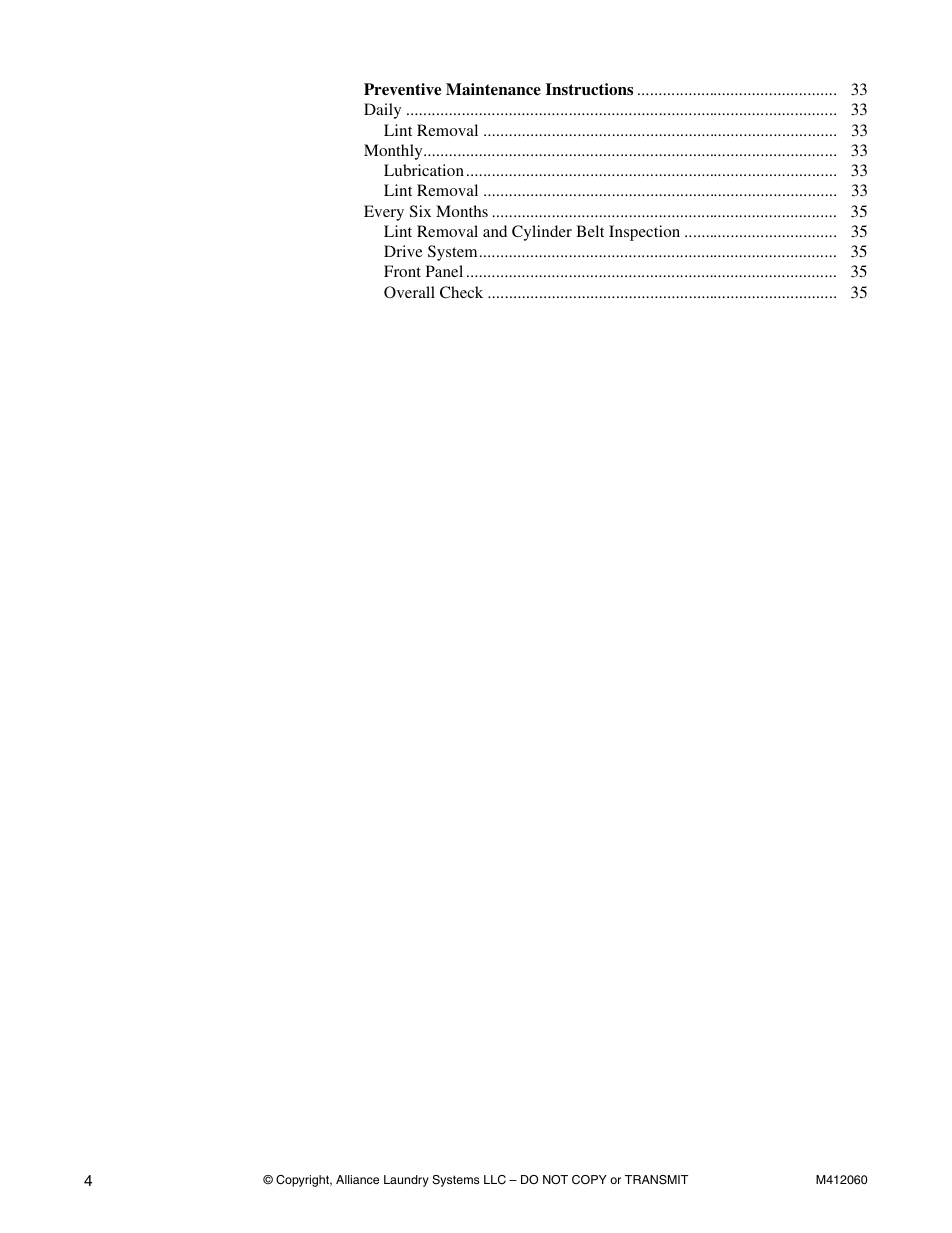 Alliance Laundry Systems Stacked Drying Tumbler User Manual | Page 6 / 38