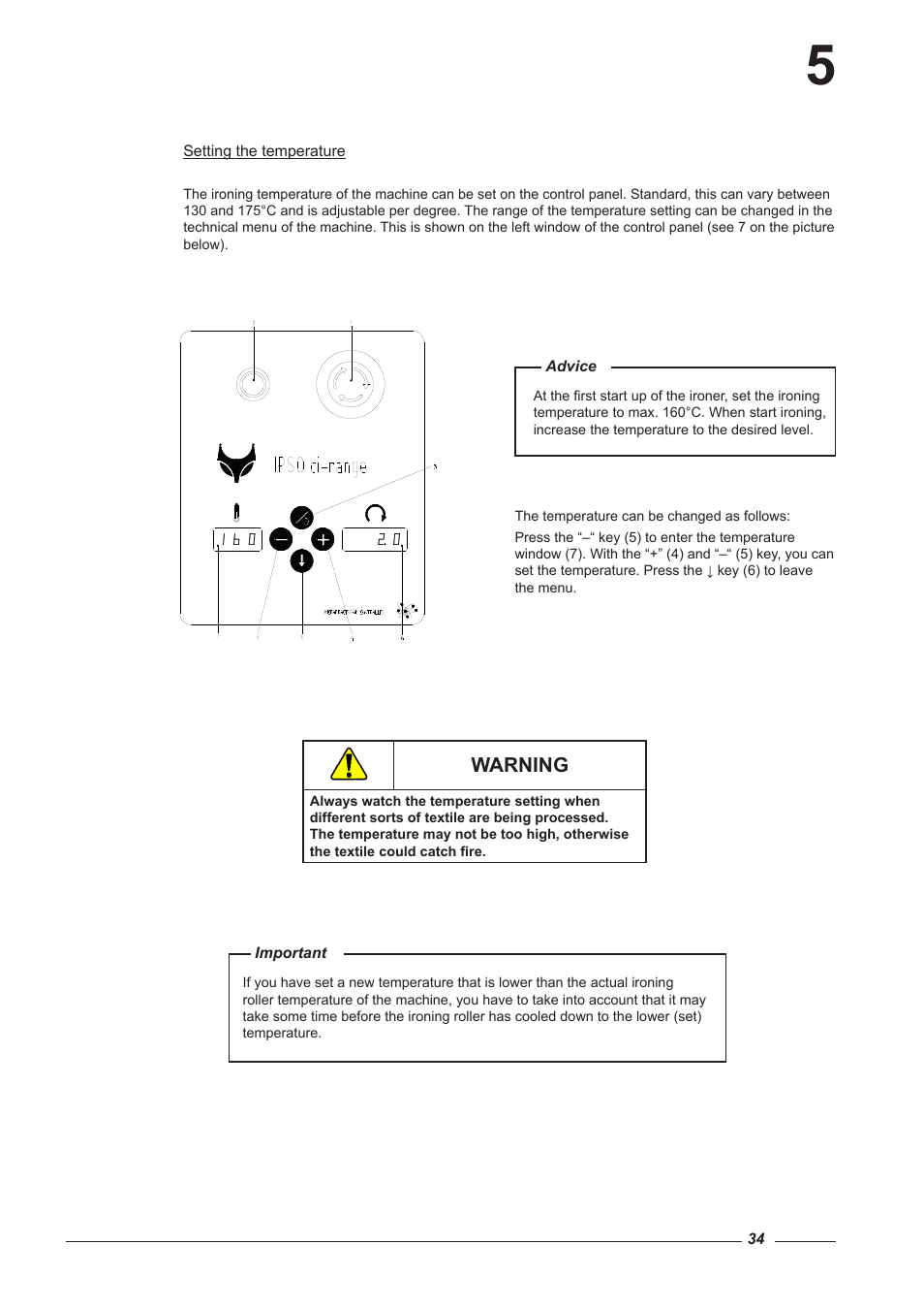 Warning | Alliance Laundry Systems CI 2050/325 User Manual | Page 34 / 65