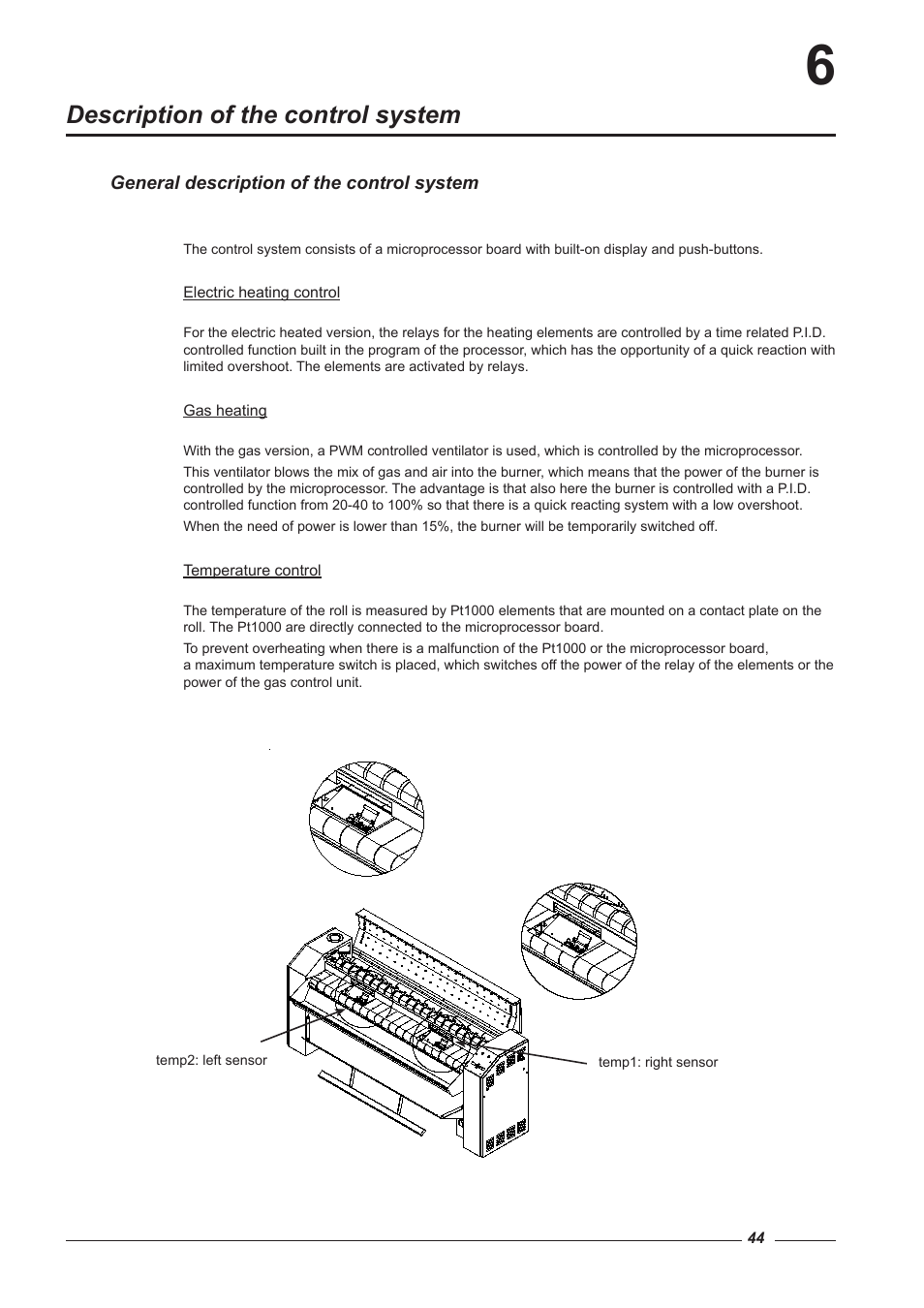 Description of the control system | Alliance Laundry Systems CI 2050/325 User Manual | Page 44 / 65