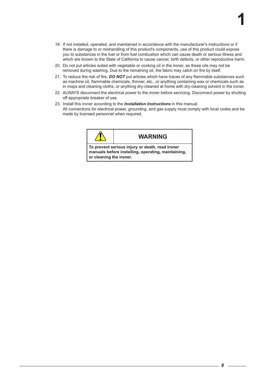 Alliance Laundry Systems CI 2050/325 User Manual | Page 8 / 65