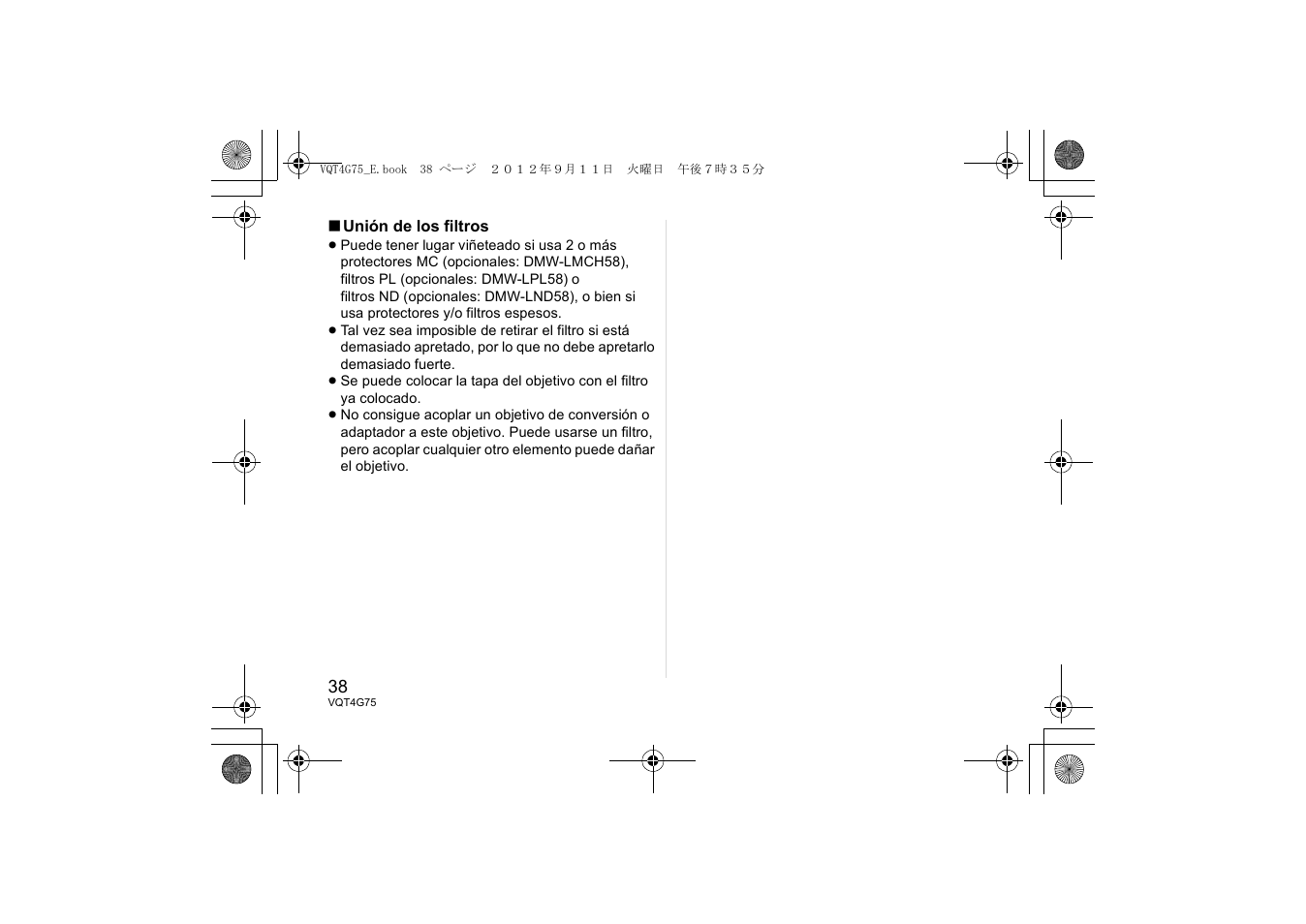 Panasonic HHS35100E User Manual | Page 38 / 72