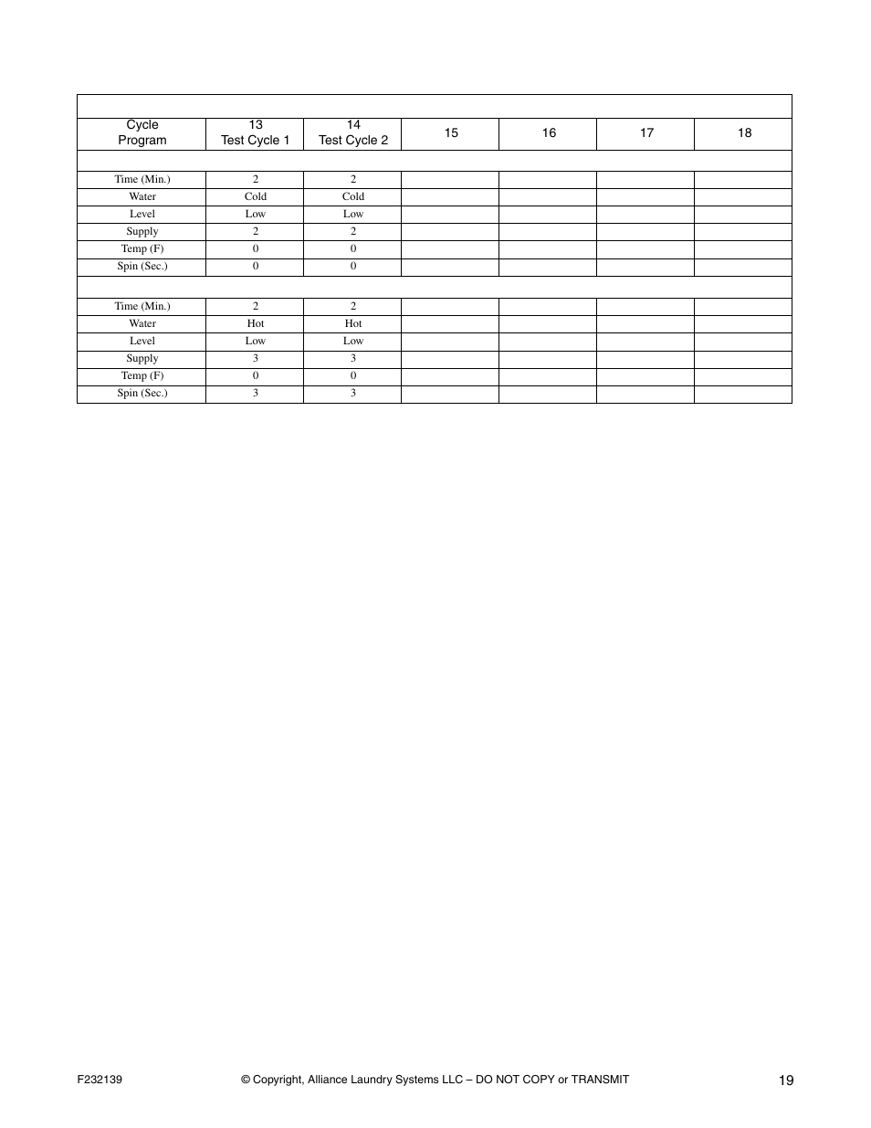 Alliance Laundry Systems F232139R3 User Manual | Page 21 / 27