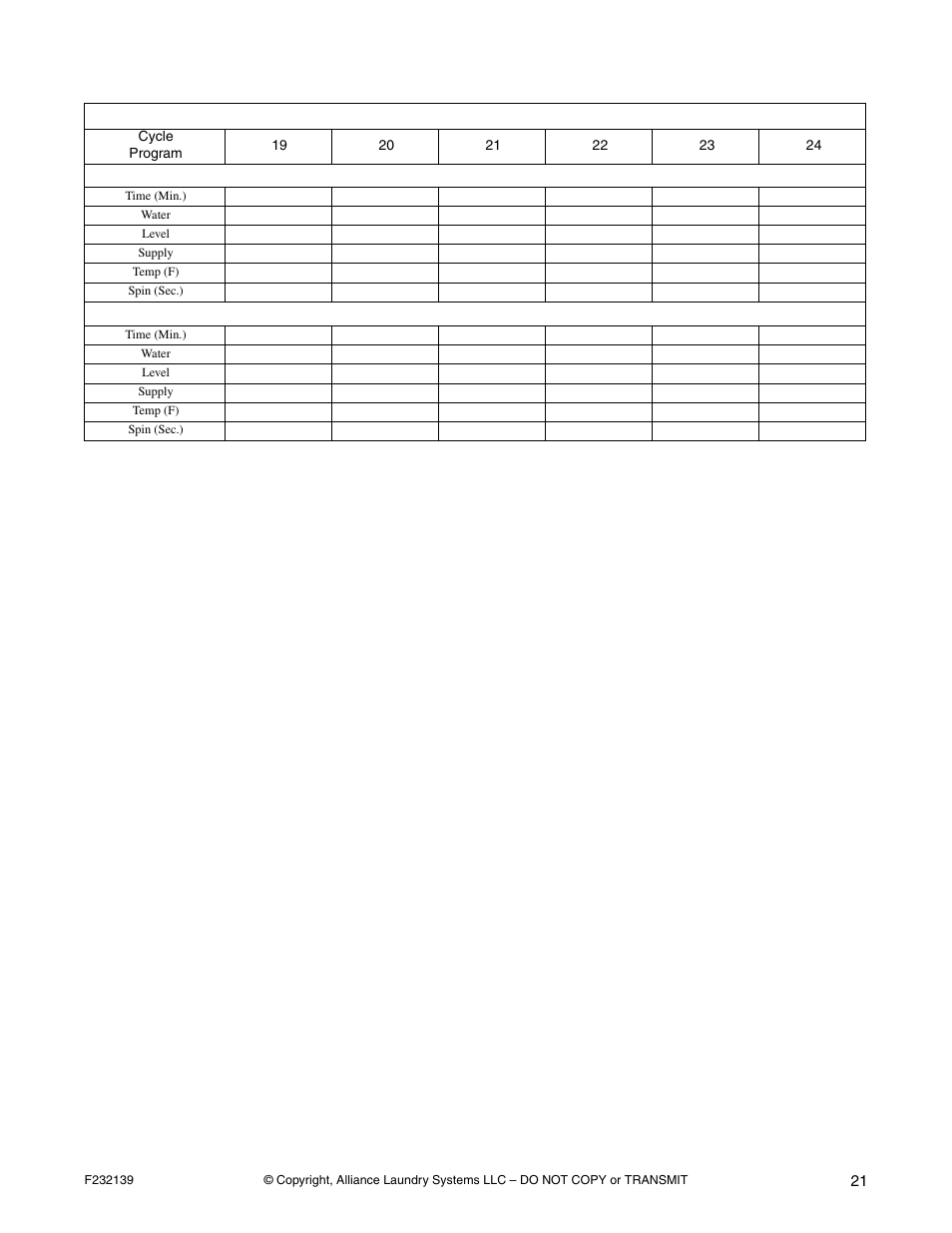 Alliance Laundry Systems F232139R3 User Manual | Page 23 / 27
