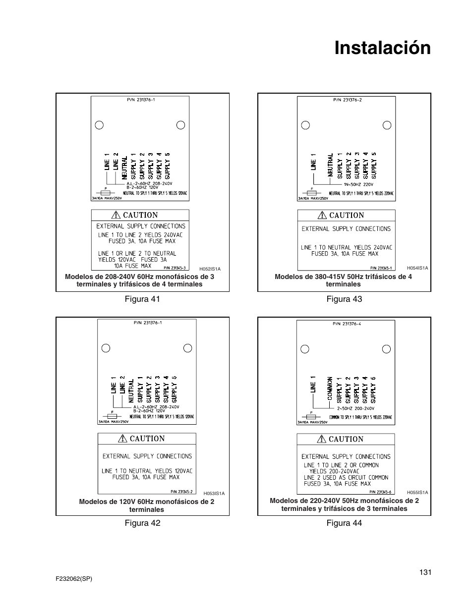 Instalación | Alliance Laundry Systems HC35 User Manual | Page 133 / 150