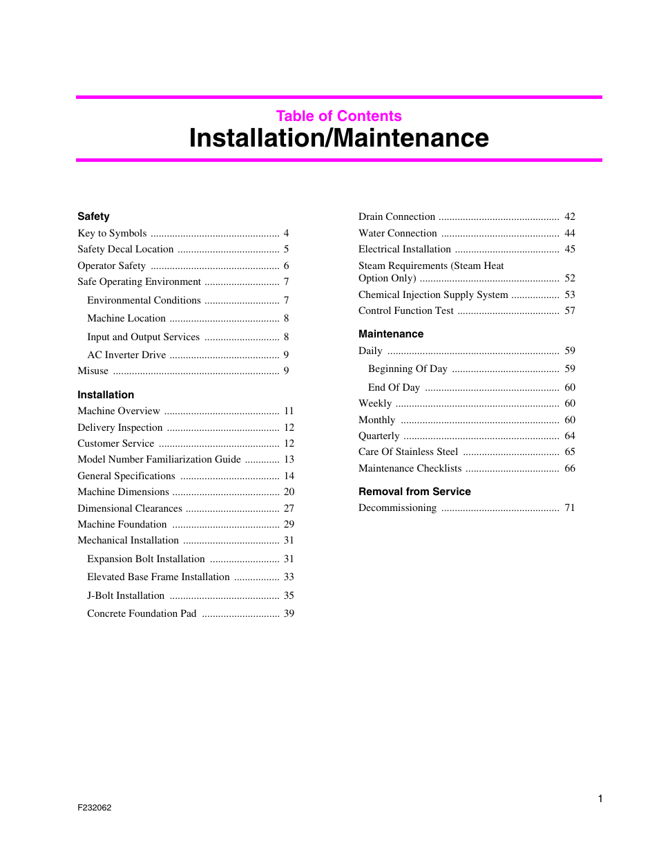 Alliance Laundry Systems HC35 User Manual | Page 3 / 150