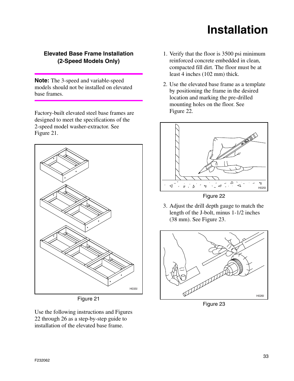 Installation | Alliance Laundry Systems HC35 User Manual | Page 35 / 150