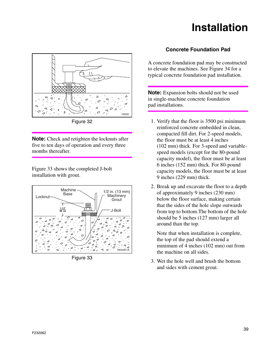 Installation | Alliance Laundry Systems HC35 User Manual | Page 41 / 150