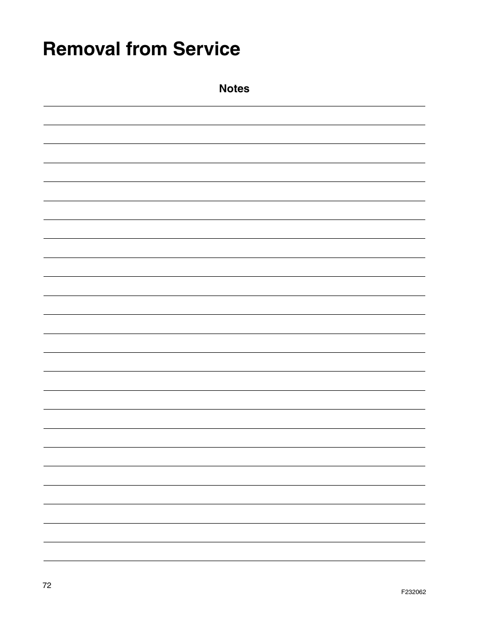 Removal from service | Alliance Laundry Systems HC35 User Manual | Page 74 / 150