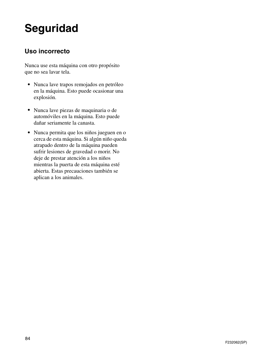 Seguridad | Alliance Laundry Systems HC35 User Manual | Page 86 / 150