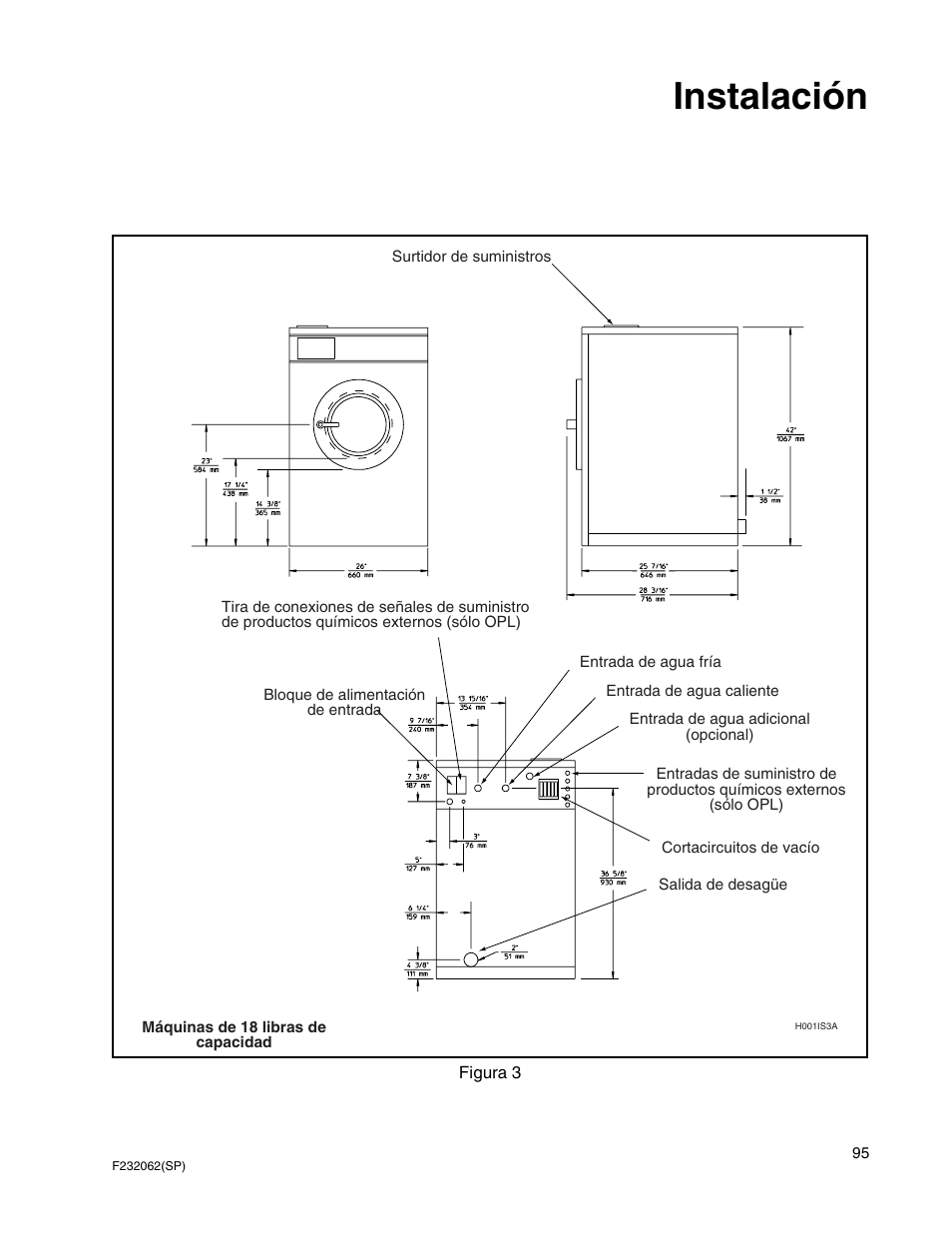 Instalación | Alliance Laundry Systems HC35 User Manual | Page 97 / 150