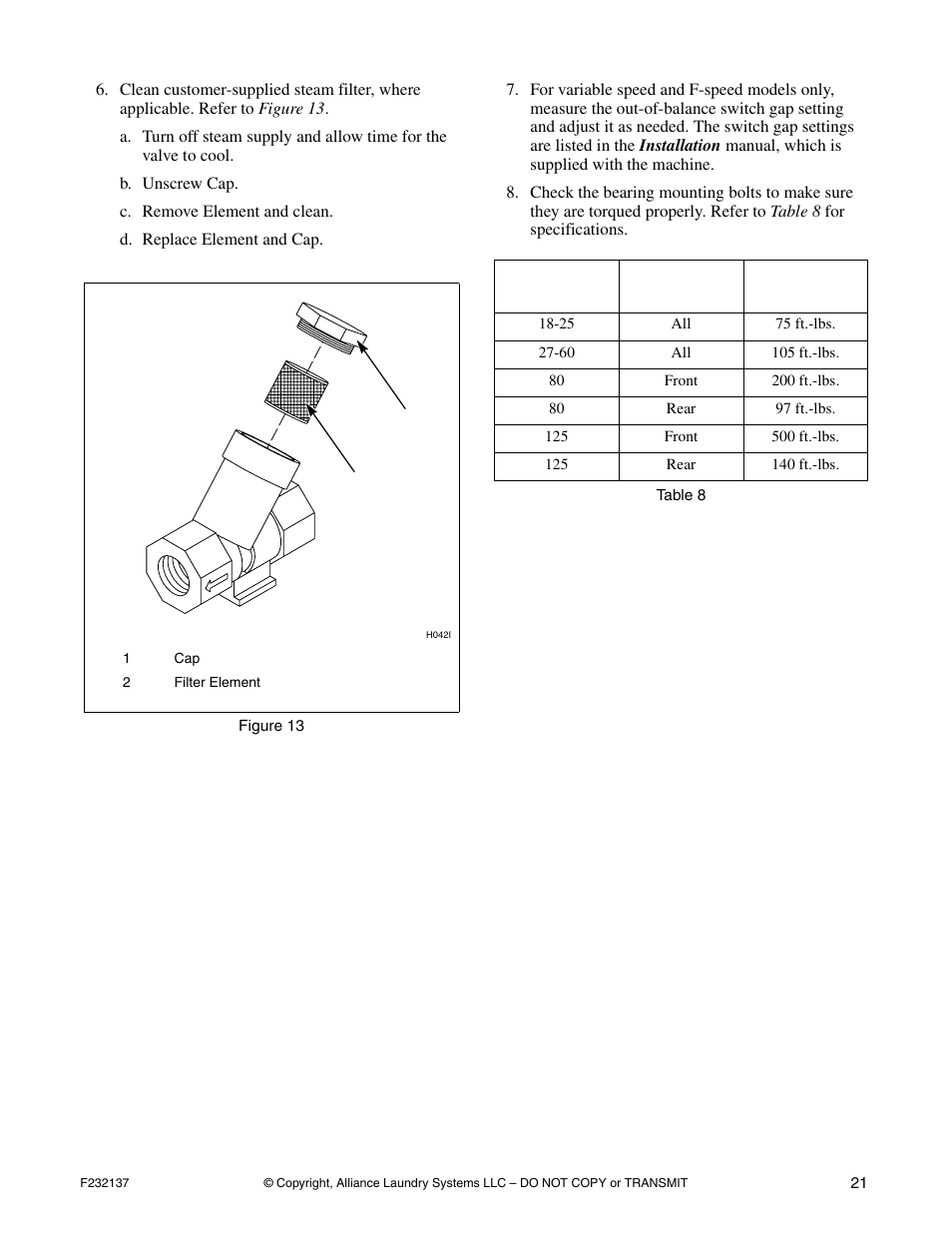 Alliance Laundry Systems HC18PC2 User Manual | Page 23 / 24
