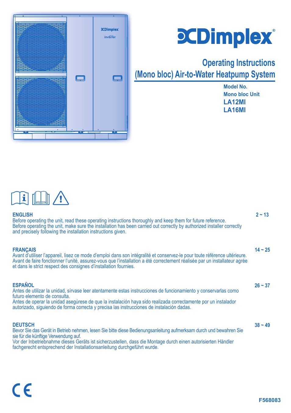 Panasonic LA16MI User Manual | 52 pages