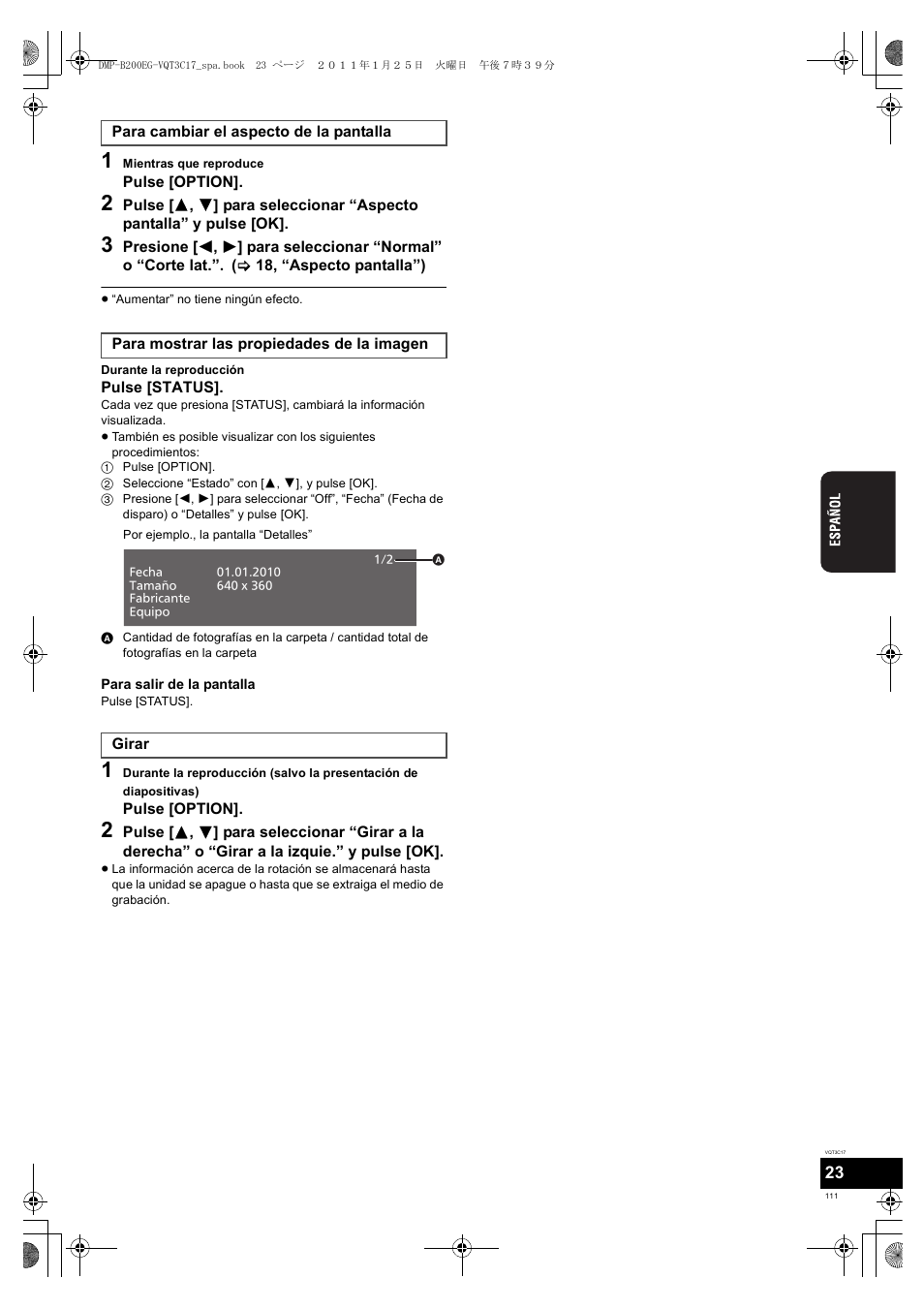 Panasonic DMPB200EG User Manual | Page 111 / 196