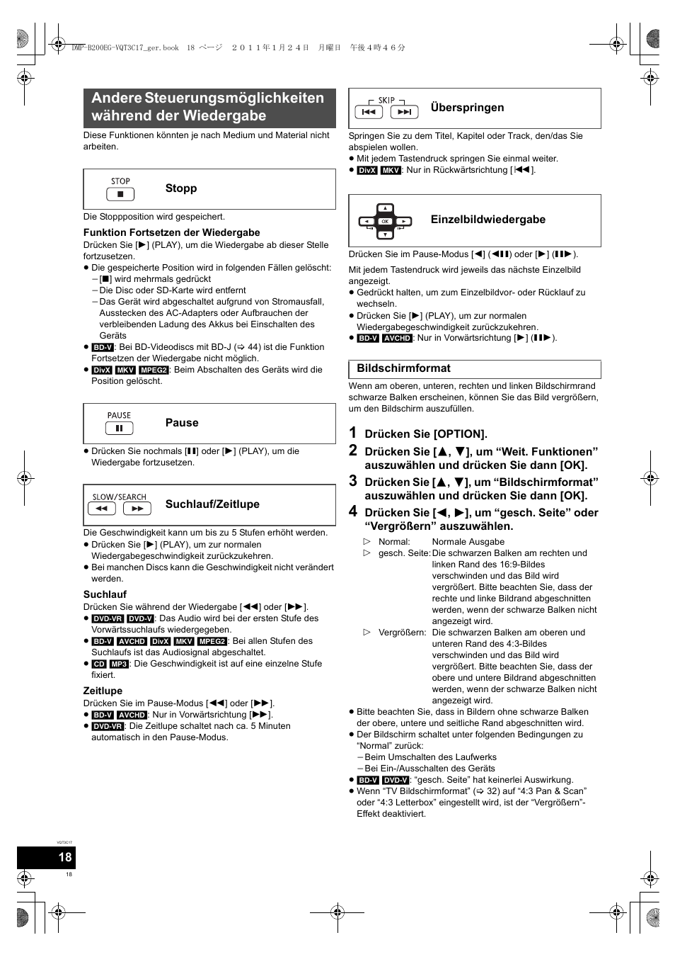 Panasonic DMPB200EG User Manual | Page 18 / 196