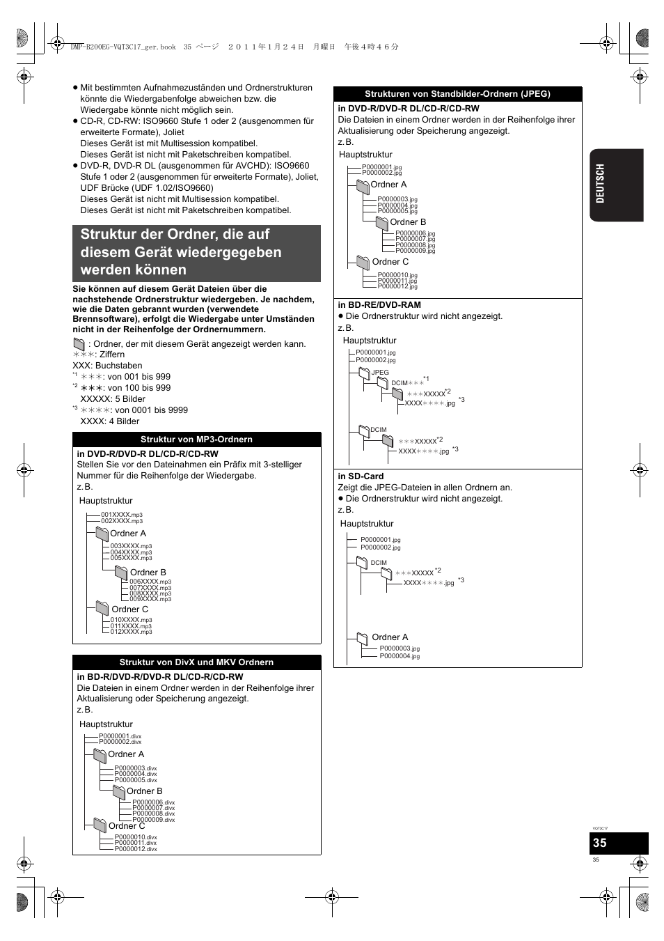 Panasonic DMPB200EG User Manual | Page 35 / 196