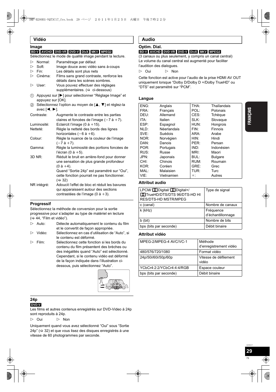 Panasonic DMPB200EG User Manual | Page 73 / 196