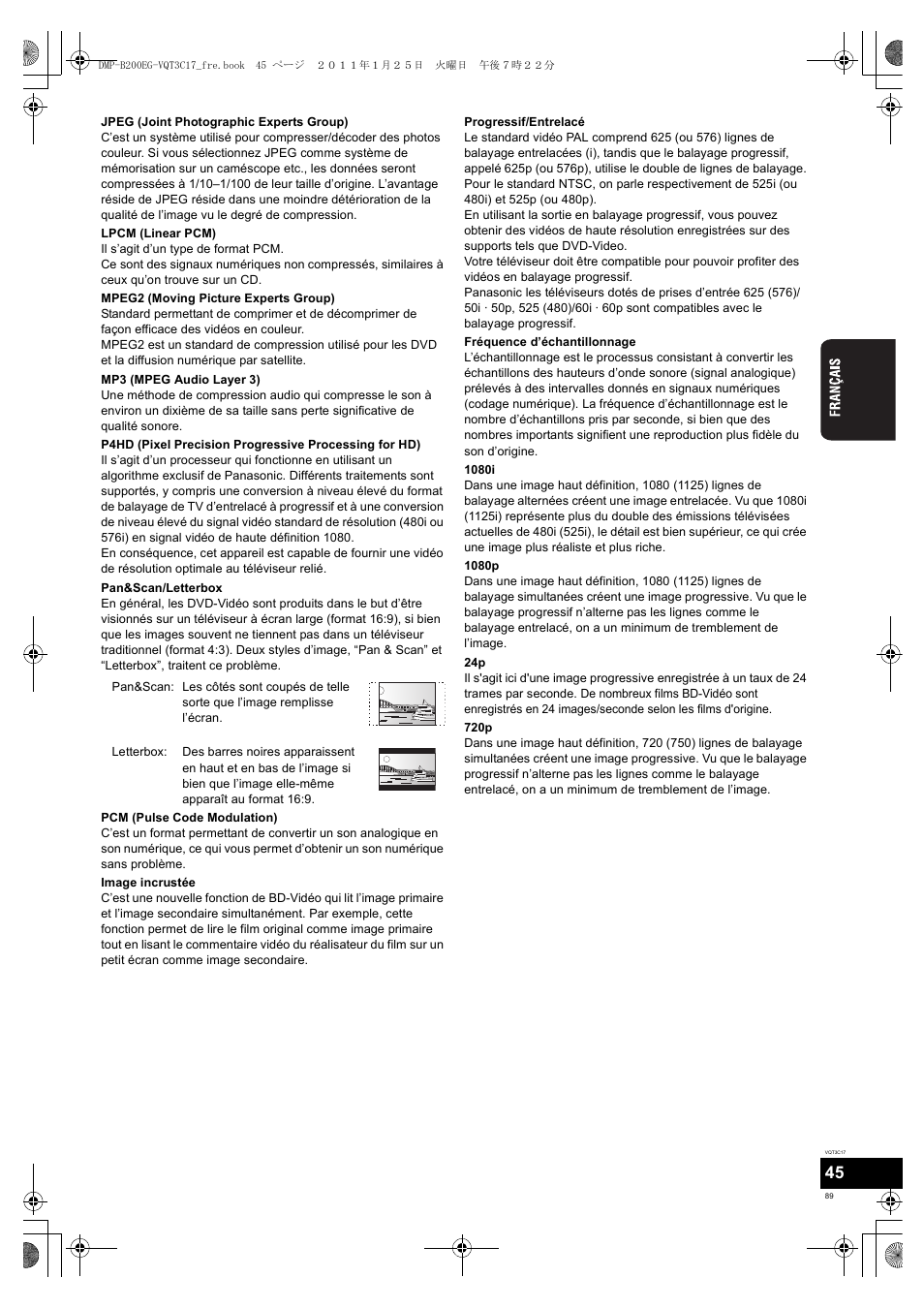 Panasonic DMPB200EG User Manual | Page 89 / 196
