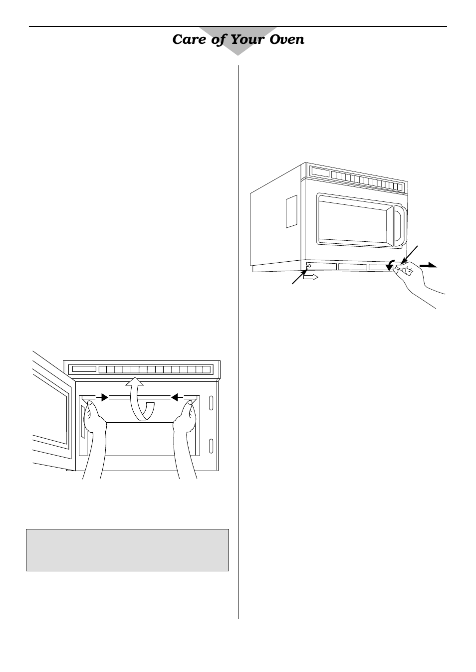 Cleaning of the splatter shield, Cleaning air filter, Care of your oven | Panasonic NE2156 User Manual | Page 16 / 128