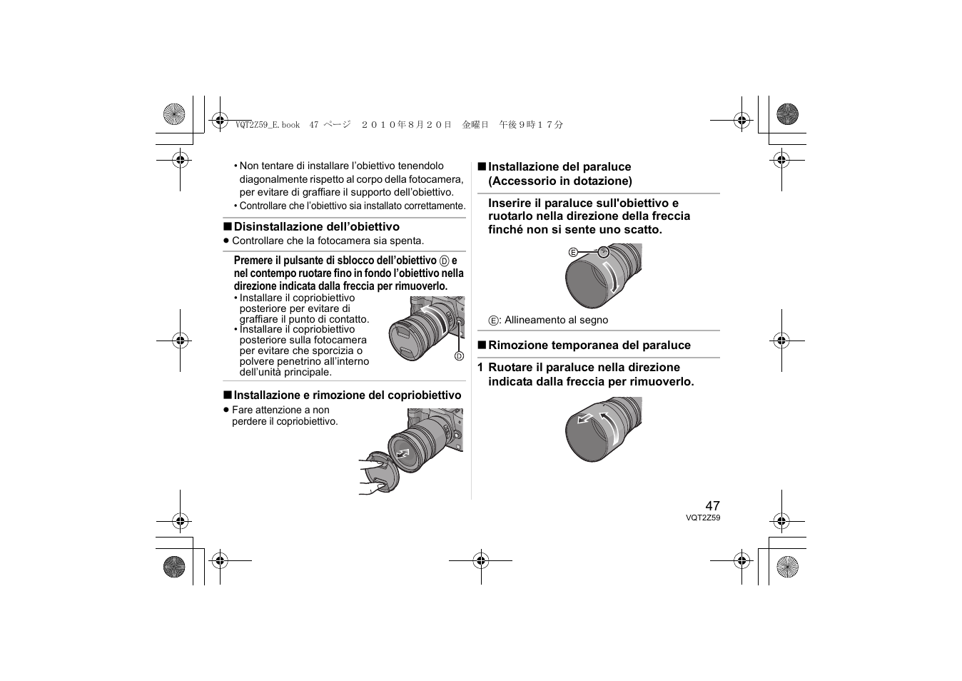 Panasonic HFS100300E User Manual | Page 47 / 72