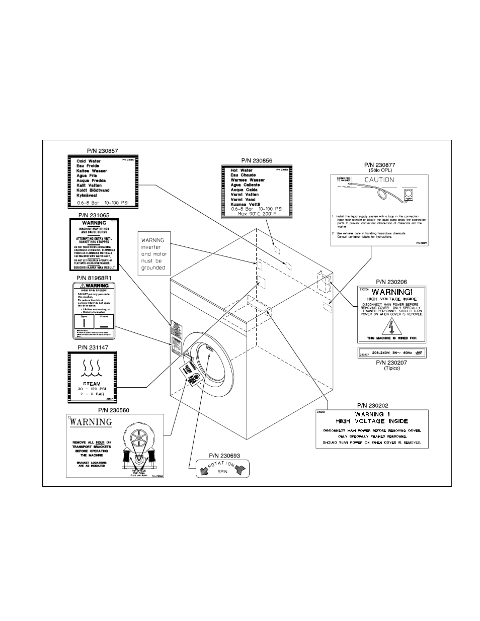 Seguridad | Alliance Laundry Systems UF18PNV User Manual | Page 50 / 87